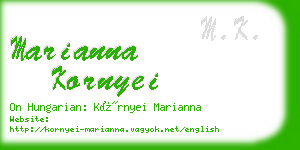 marianna kornyei business card